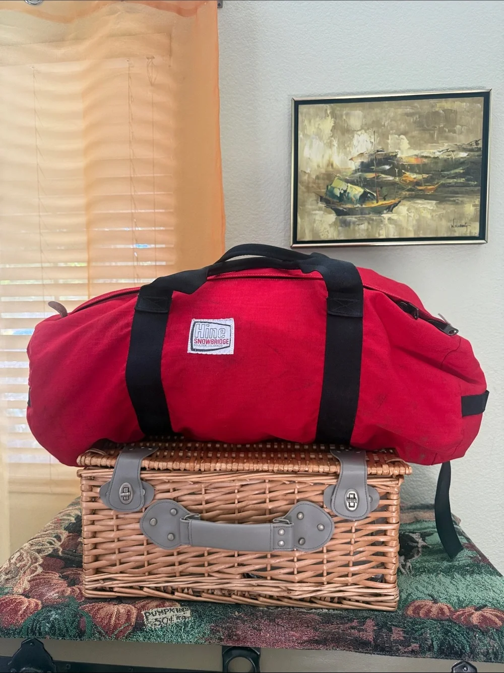 Hine Snowbridge duffel bag- vintage and collectible